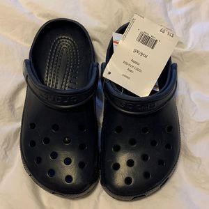 Navy Blue Boys Crocs - Size 4-6 - New w/Tags